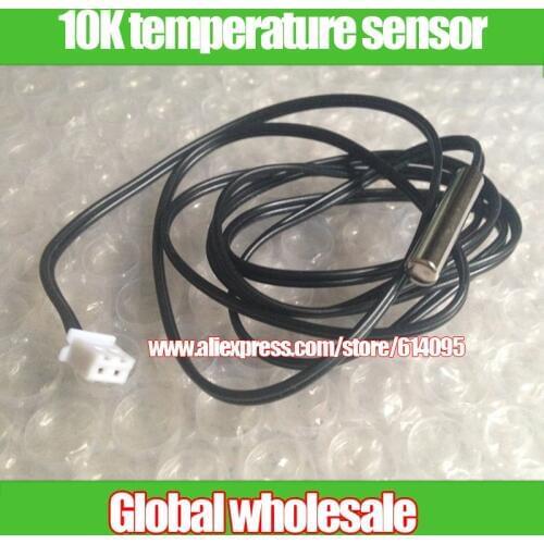 Free shipping NTC thermistor 1% accuracy / 10K temperature sensor / cooling temperature probe 1m Air conditioners refrigerators