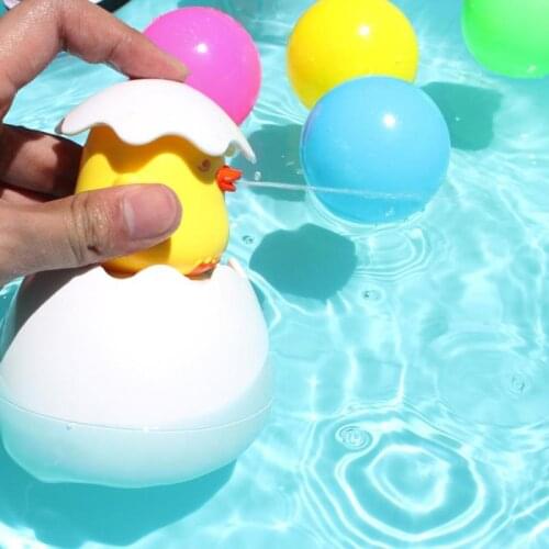Baby Cute Duck Penguin Egg Bathing Toy Kids Water Spray Sprinkler Bathroom Sprinkling Shower Swimming Bath Water Toys Kids Gift