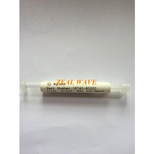 For Agilent Liner 18740-80220 Straight Through Not Deactivated Quartz Splitless Liner