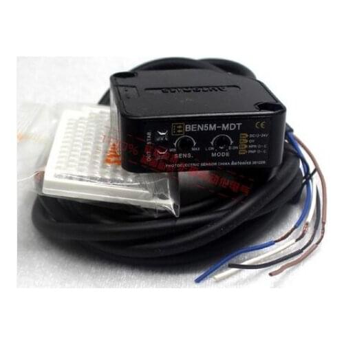 BEN5M-MDT Autonics Retroreflective Photoelectric Switch Sensor Sensing Distance 0.1-5 m New High-Quality