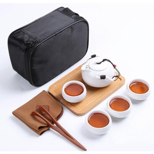 Ceramic teapot kettle gaiwan tea cup for puer chinese tea pot portable tea set drinkware