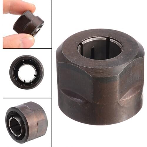 13MM Metal 1/2" Collet Nut Plunge Router Parts For 3612 22.5*27mm CNC Collet Chuck Nuts Collet Clamping