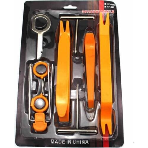 12-piece set of car audio modification tools panel wiring crowbar decoration and thickening removal of plastic prying knife