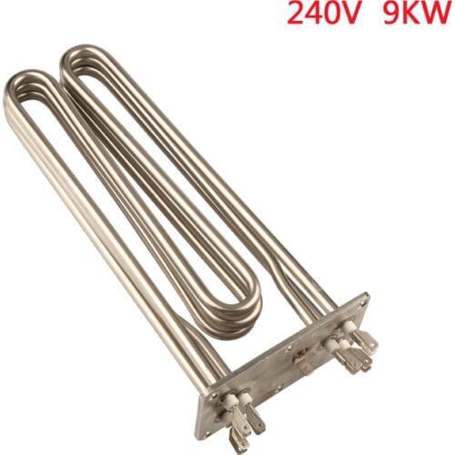 Isuotuo 304 Stainless Steel M-type Heating Element Electric Tube Heater Dry Burning Pipe Air Heating Element Squareness Tube