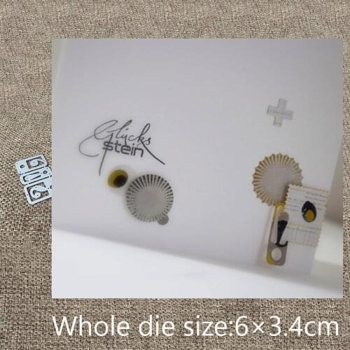 New Design Craft Metal Cutting Die cut dies 3pcs Punctuation clips decoration scrapbook Album Paper Card Craft Embossing die cut