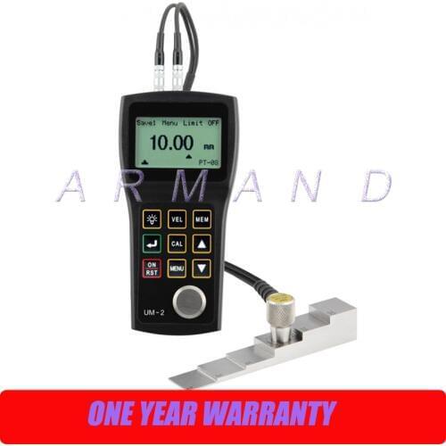 Handheld Ultrasonic Thickness Gauge Portable Thickness Meter UM-2 0.8-300mm
