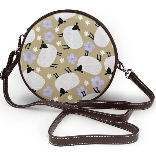 Luxury Prints Crossbody Round Bag For Women 2021 Designer Fashion Sac A Main Female Shoulder Bag Female Handbags Purses