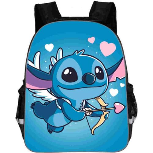 Disney princess cartoon backpack Stitch girl primary bag for school kid burden reduction kindergarten guardian backpack handbag
