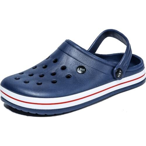 2021 Men Sandals Casual Summer Light EVA Hole Shoes Clogs Lovers Home Garden Outdoor For Male Beach Flat Slippers