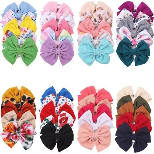 5 Pcs/Set Cute Baby Hair Clips Flower Lattice Bows Kids Girls Hairpins Dot Children Headwear Barrettes Baby Hair Accessories