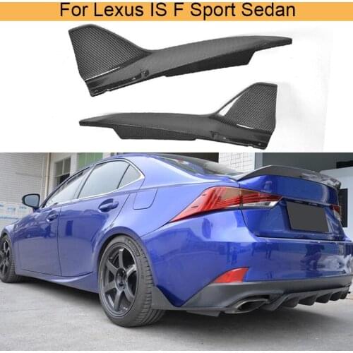 Carbon Fiber Rear Bumper Splitters Lip Aprons for Lexus IS F Sport Sedan 4 Door Only 2017 2018