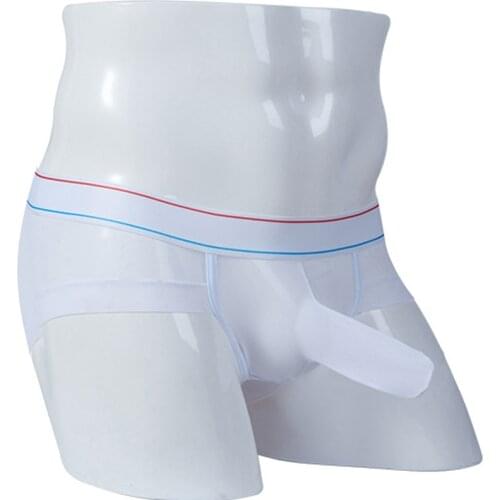 Underwear Mens briefs Breathable Low-rise Sexy Briefs See-through Soft 2019 male Mesh Underwear