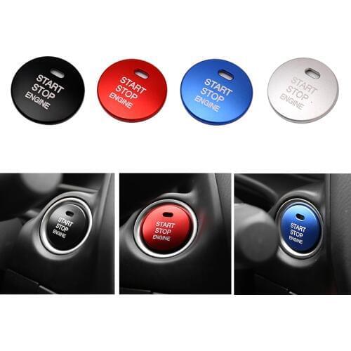 Universal Sticker Engine Start Button Cover Stop Key Accessories Switch Decoration For Mazda 3 BM BN Axela Atenza CX-3 CX3 CX-4