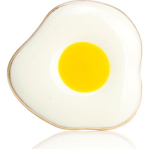 Funny Jewelry Egg Omelette Rings for Women Girls