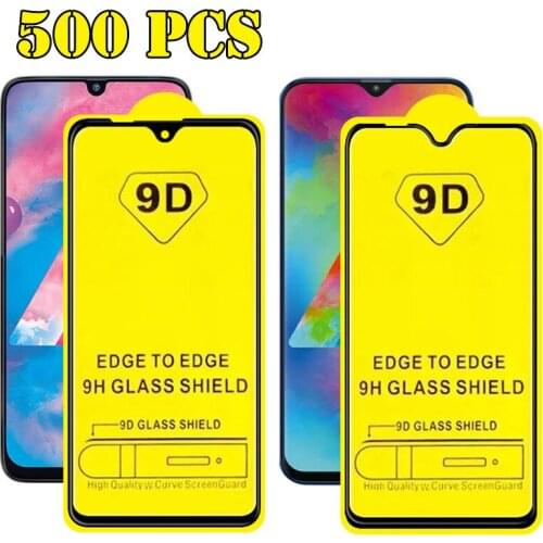 500pcs 9D Tempered Glass 9H Full Glue Screen Protector Film For Samsung Galaxy Note 21 FE 20 A01S A02S A03S A21S A31S A51S A71S