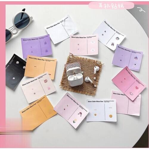 Cartoon Cute Inner Skin Protective Case Sticker for Airpods 2 1 Dust Guard Skin Sticker for Apple Air Pods Airpod Cover Stickers
