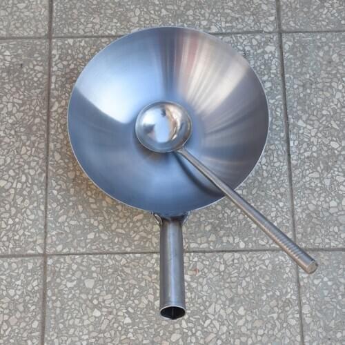 Iron Pan Thickening plus Size Ladle Chef for Restaurant and Commercial Use Frying Pan Traditional Old-Fashioned Home Gas Stove