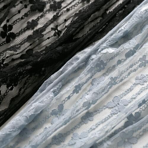 0.5meter 150cm Soft mesh lace flower embroidery fabric diy Womens Shirt curtain fabric W187