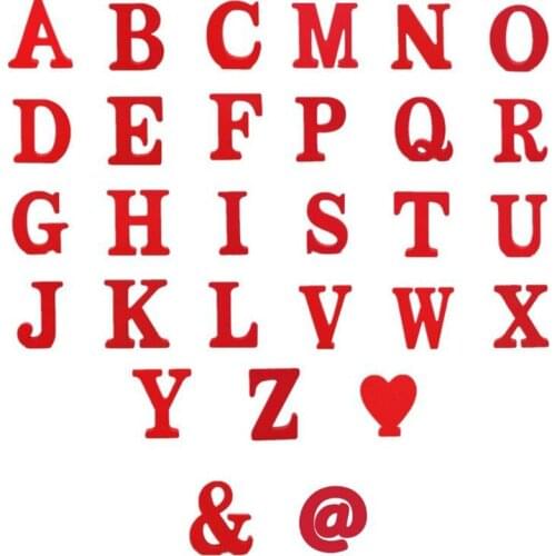 1pcs 10x10CM Red Wooden Letters English Alphabet Number Decoration Home Furnishing Name Design Art Craft Wedding Home Decor A-Z