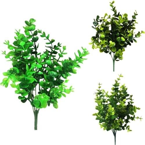 1Pc Artificial Plant Eucalyptus Garden Party Home Wedding Holiday Craft Decor for Office Coffee House Stores Parks