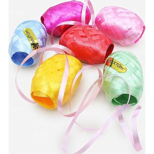 10M*5mm Latex Foil Balloons Ribbon Wedding Gift Party Birthday Decoration Curling Ribbon Roll Air Balloon Wrapping Tape Rope