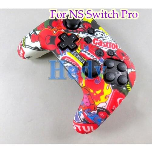 10pcs Soft Silicone Protective Skin Case Cover For Nintend switch pro Controller Rubber Shell Case For switch Pro Gamepad