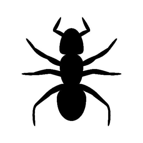 11.8CM*13CM Delicate Ant Silhouette Vinyl Decal Car Sticker Black/Silver C19-0449