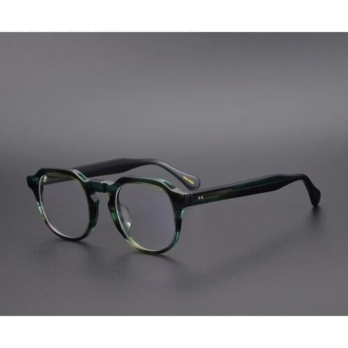 2021 New Arrive Vintage Assorted Colors Acetate Myopia Eyeglass Frame Hand Made Women Men Retro Oval High Level Original Quality