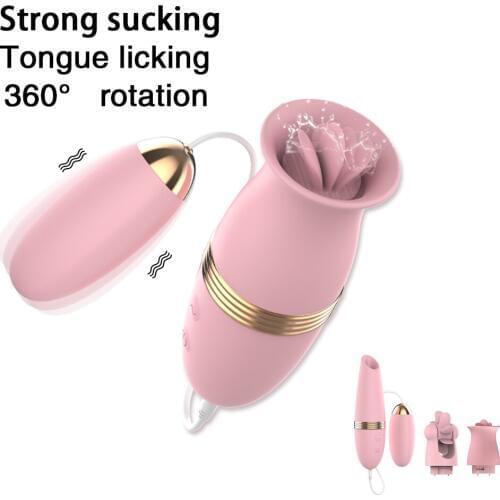 4pcs Sucking Vibrator for Women Sucker massage Oral Clitoris Sex Vibrator Tongue Vibrators Vibrating Egg Sex Toys For couples