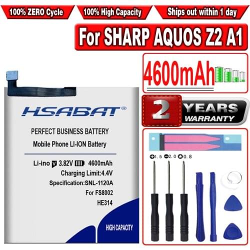 HSABAT 100% new HE314 Battery for SHARP AQUOS Z2 A1 FS8002 HE312 for SHARP Z3 L900S FS8009 HE332 for SHARP S2 FS8010 AQUOS S2