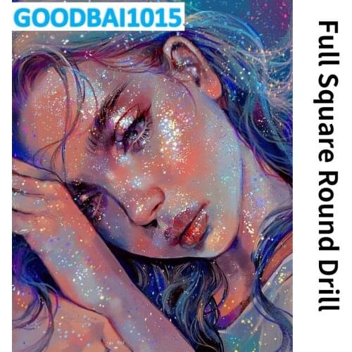 Diy 5d Diamond Painting Beautiful Girl Diamond Mosaic Home Decor Cross Stitch Kits Embroidery Art Cuadros Fall Decorations
