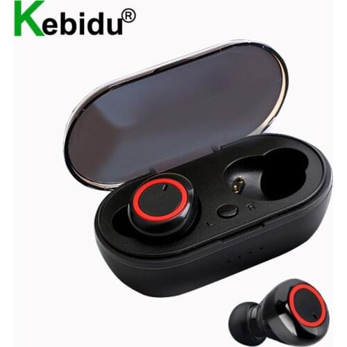 Bluetooth 5.0 Wireless TWS Earphones Wireless Stereo in-Ear Earbuds Handsfree Mic Headset Mini 450mAh Gaming Earphone