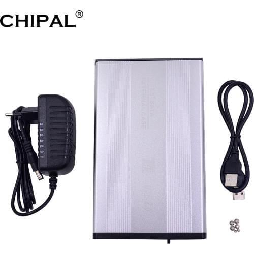 HDD Case 3.5 inch SATA to USB 2.0 Adapter External Hard Drive Enclosure Cover Reader for SSD Disk HDD Box Case HD 3.5 HDD Case