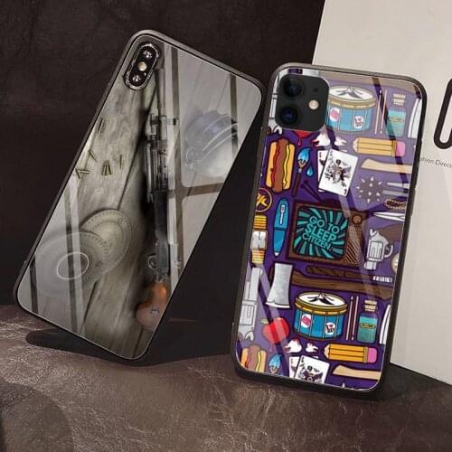 Gun weapon firing Phone Case Tempered Glass For iPhone 12 Pro Max Mini 11 Pro XR XS MAX 8 X 7 6S 6 Plus SE 2020 case