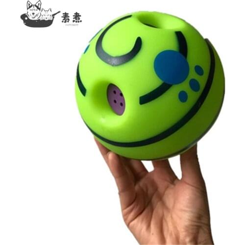 15cm Ball Interactive Dog Toys Wobble Wag Giggle Balls Pet Puppy Chew Toys Funny Sounds Dog Play Ball Training Sport Pet Toys