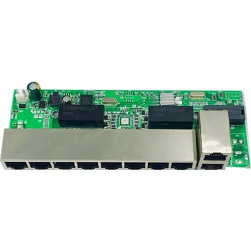 ANDDEAR-48 v 8 port gigabit unmanaged poe switch 8*100 mbps POE poort; 2*100 mbps UP Link poort; poe powered switch NVR