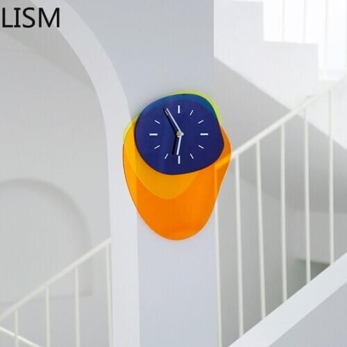 Creative Wall Clock Geometric Nordic Living Room Bedroom Personalized Art Clocks Wall Home Decor Luxury Large Reloj De Pared Hot