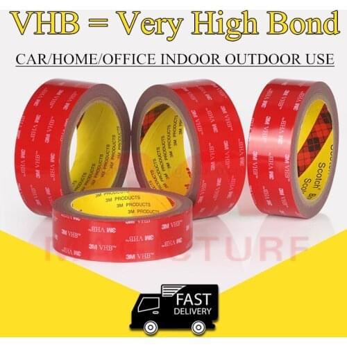 3M VHB 5608 Double Sided Tape Acrylic Foam Adhesive Waterproof Heavy Duty Mounting Tape Indoor Outdoor Use Free Shipping
