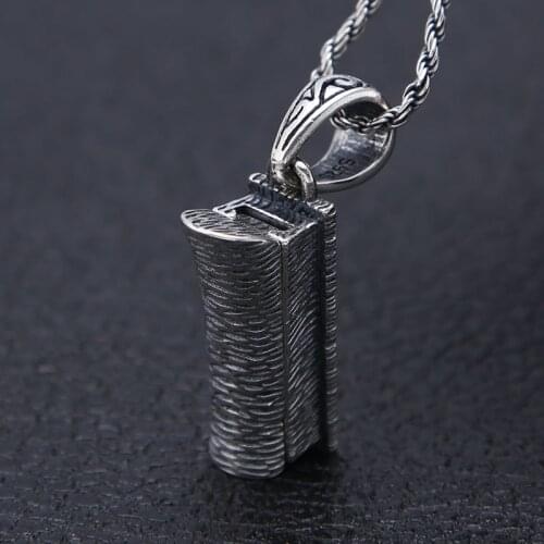 925 sterling silver pendant Charm Vintage Chinese style mens fashion jewelry personality exaggeration originality pendant