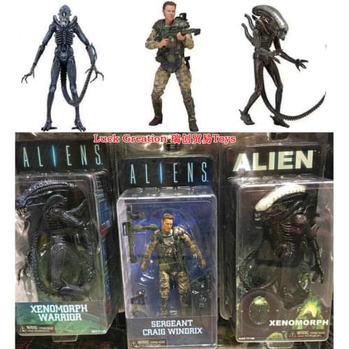 Model toys heteromorphic war predator doll second wave 1979 transparent skull blue alien model