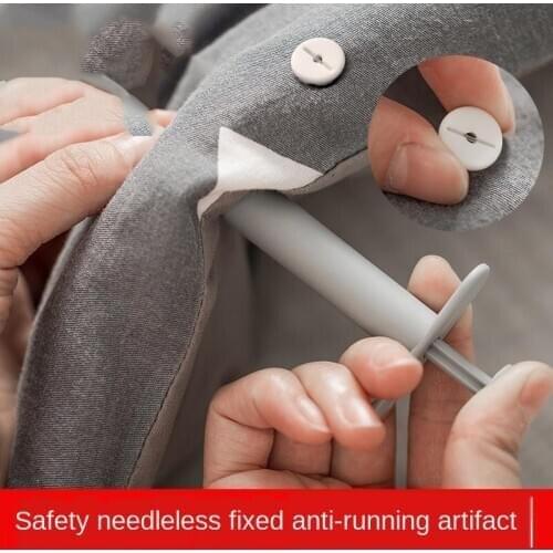 Soft silicone quilt holder, no needle, no trace paper, non-slip artifact, quilt cover, non-slip buckle, safety clip