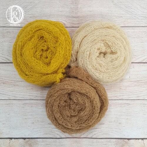 Don&Judy 2/3/5pcs Pack Set Stretch Wraps Baby Photo Newborn Photo Props Boy Girl Infant Newborn Photography Blanket Props 2021