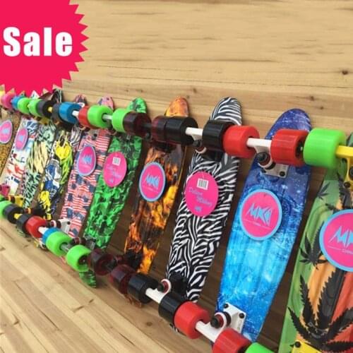 New Floral Printed Peny Style Board Pnny Style Skateboard Complete Retro Girl Boy Cruiser Mini Longboard Skate Fish Long Board