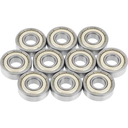 6000Zz Bearing Wheel Double-Sided Metal Sealed Ball Bearing Steel for Industrial Machine Tool Motor Bearings 10Pcs Retail