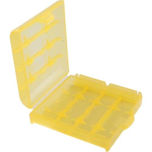 Elistooop Portable Battery Case Holder Storage Mini Box Case Holder for AA AAA Battery Box Container Organizer Box Full Cover