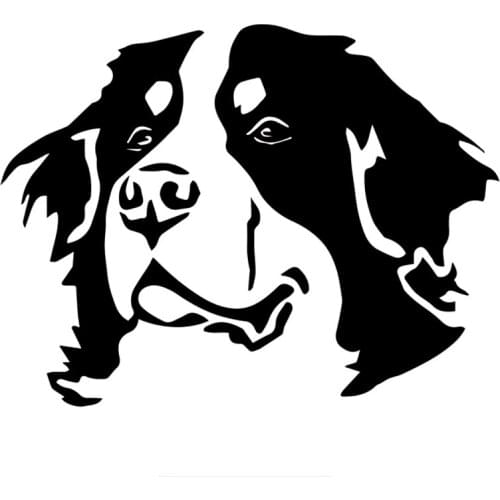 S51185 Various Sizes/Colors Car Stickers Vinyl Decal Switzerland Bernese Mountain Dog Head Motorcycle Decorative Waterproof