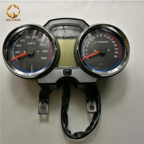 Universal Readable Speedometer Gauge Panel Motorcycle Odometer Instrument LED KM/H Racer ATV
