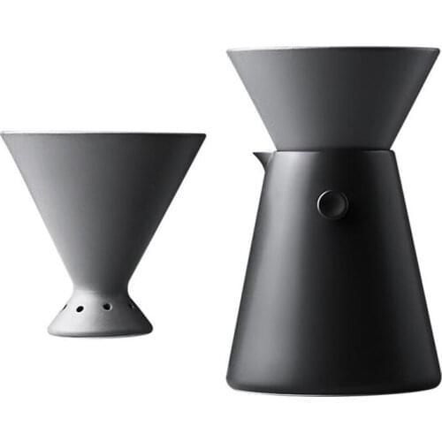 V60 Drip Ceramic Coffee Filter Cup Sharing Pot Hand-Made Coffee Pot Set Household Coffee Making Appliance