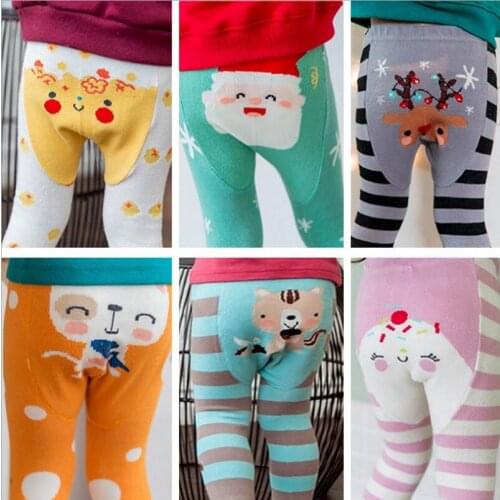 Spring autumn period Fox Cat children tights splicing fake their tights thickening the thigh render pantyhose stocking tights