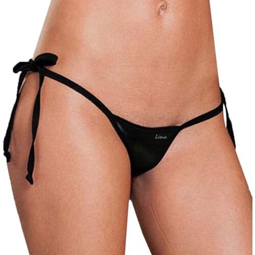 Women XS S M L XL 2XL 3XL Plus Size Red Black Colors Elastic Banded Sexy Lingerie Underwear V G string Thongs For Ladies